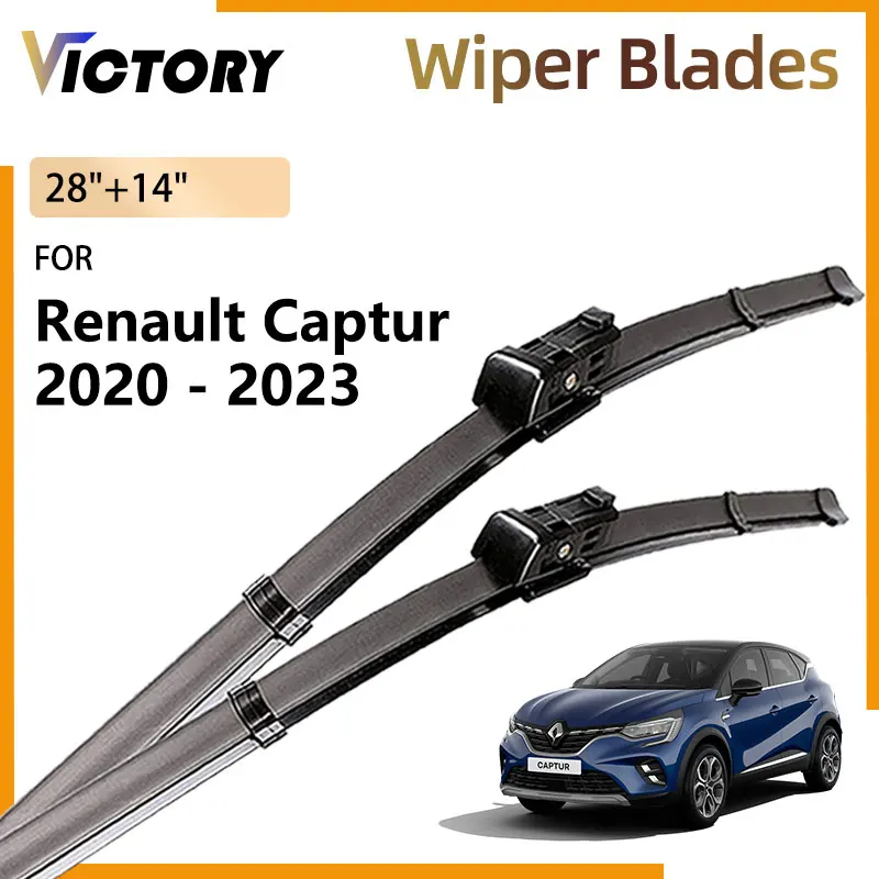 For Renault Captur 2 MK2 JB JE 2020 2021 2022 2023 Mitsubishi ASX Accessories Car Front Wiper Blades Windscreen Window Brushes