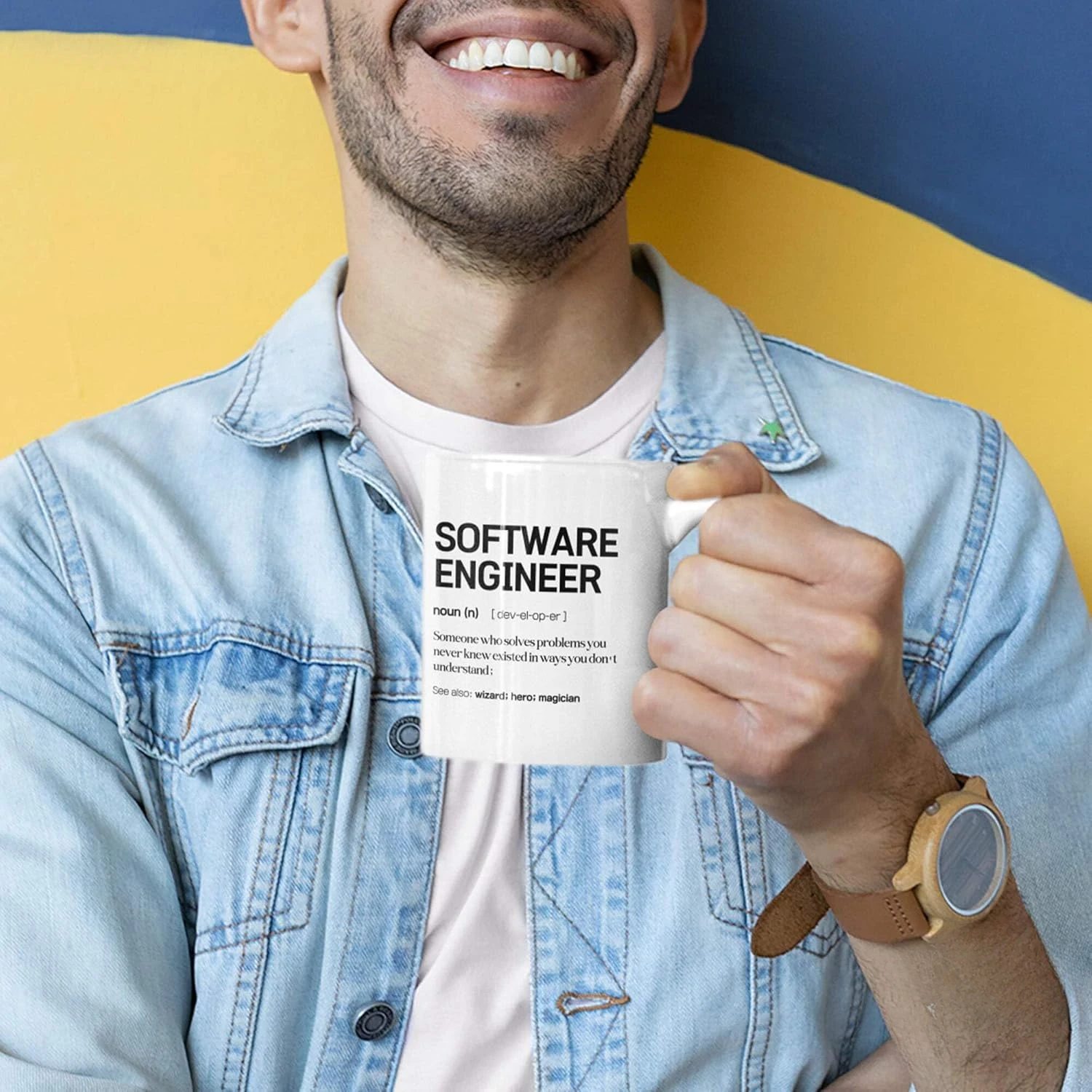 Coffee Cup Software Engineer Defined Mug Engineering Gift Graduate Day Ceramic Mug White 320ML