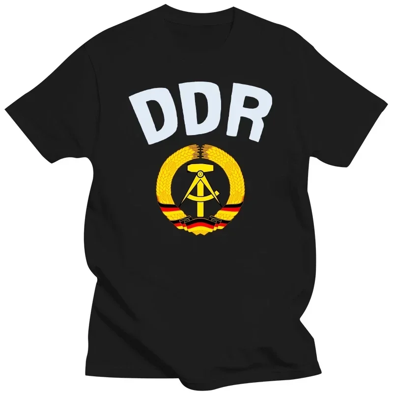 DDR East Germany CHEST Logo Retro Football Jersey Patriotic Gift Mens T-Shirt  harajuku