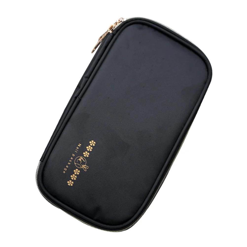 Nail Art Pen Storage Pouch Waterproof Manicure Tool Holder Large Capacity Nail Brush Organizer Case For Salon Supplies