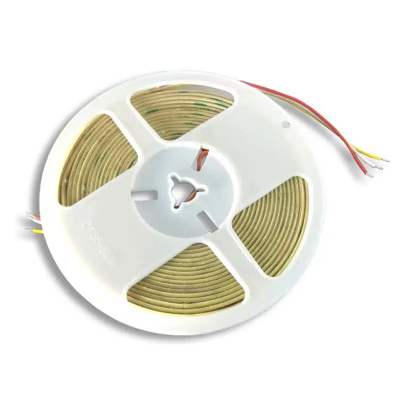 5m 12V 24V 5mm 8mm 10mm LED Cob CCT Strip 3-przewodowy trzy kolory temperatura 3000k 4000k 4500k 6000k z ściemnianym elastyczna taśma