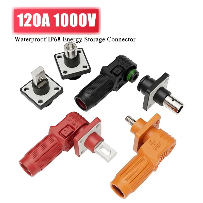 

120A Energy Storage ConnectorTerminal Block Single Core Photovoltaic Energy Storage Converter Cabinet Battery Connection Plug