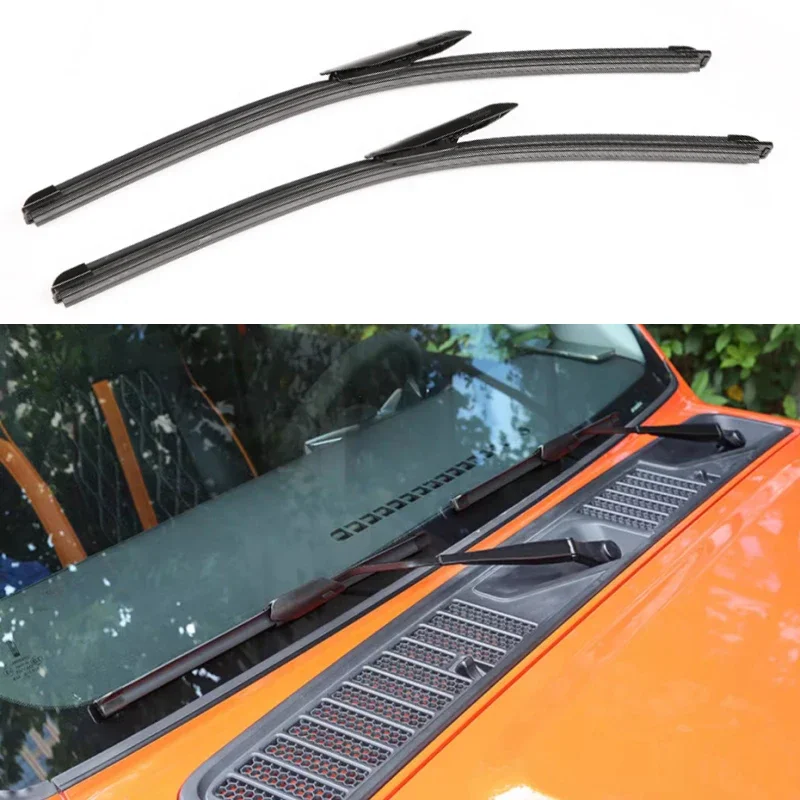 New！ Front Car Wiper Fit for Tank 300 Front Windshield Glass Boneless Wiper Silicone Coating Strip Car Exterior Accessories