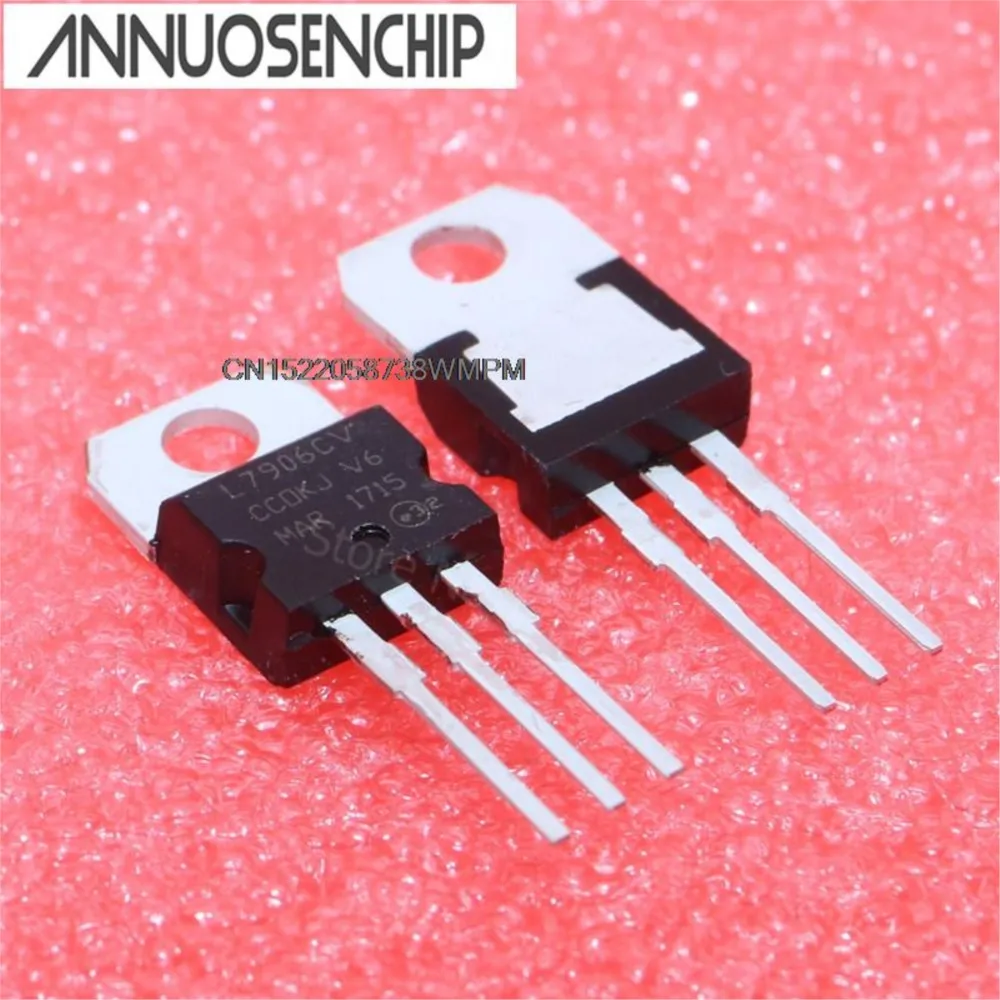 50PCS IC  7906 L7906 TO-220 8V L7906CV