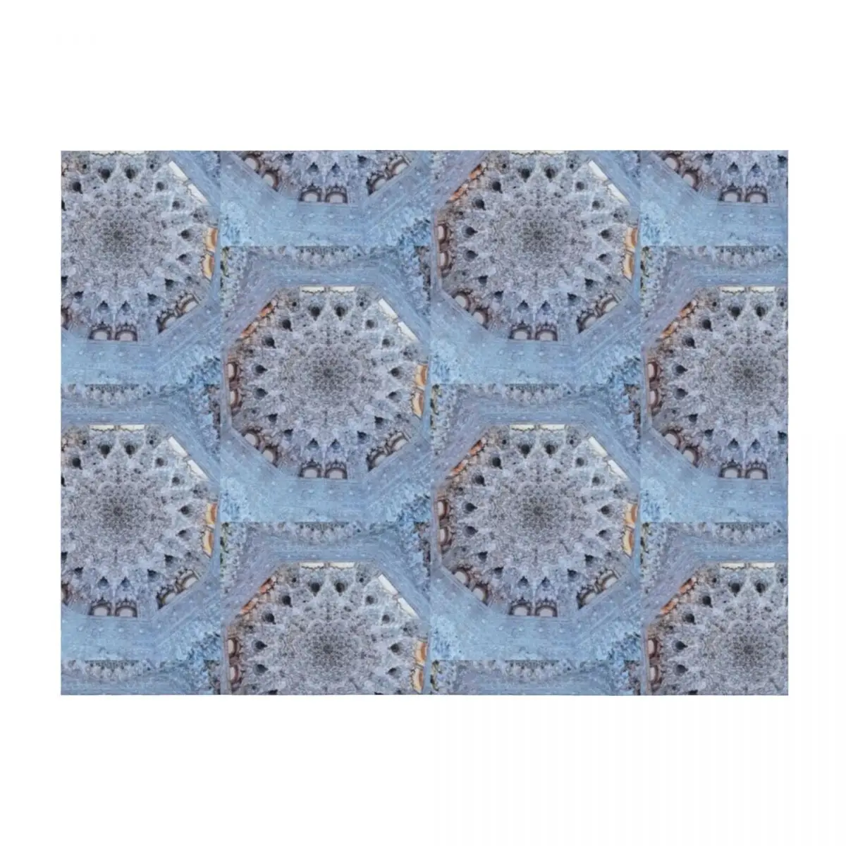 

Patterned Alhambra Ceiling, Granada Throw Blanket for winter Sofa Throw For Decorative Sofa Summer Beddings Blankets