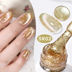 BORN PRETTY Gold Reflective Cat Magnetic Gel Nail Polish 10ml Super Sparkling Silver Red Soak Off UV LED Varnis Semi Permanent