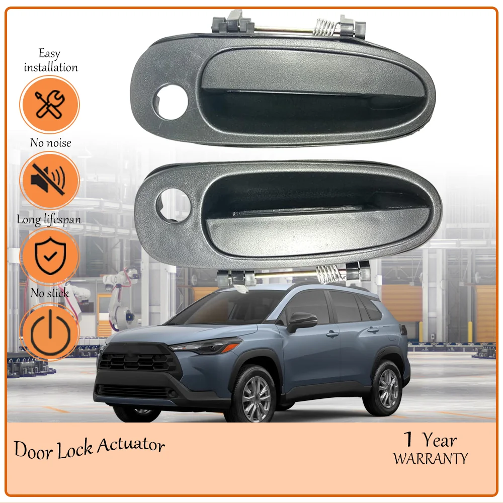 

Interior Door Handle Black 2Pcs Front Left & Right Rear Left & Right for 1993-1997 Toyota Corolla Geo Prizm oem 69220-12170