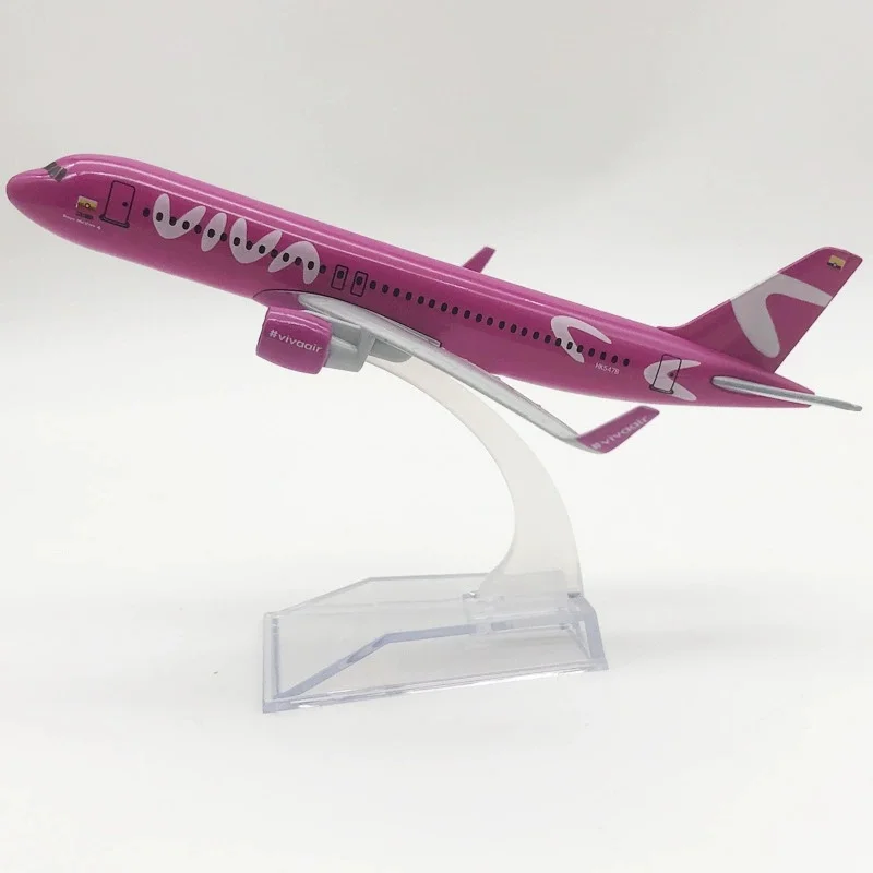 

Масштаб 1:400, 16 см, металлическая модель самолета A320, Colombia Viva Airlines, литая под давлением модель самолета, авиационная миниатюрная коллекция игрушек для хобби