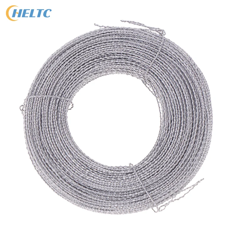 Rollo de 40cm/1574,8 pulgadas, medidor eléctrico, juego de hebilla de sellado de plomo, alambre de sellado de hilo de hierro ampliamente utilizado, accesorios de dos partes