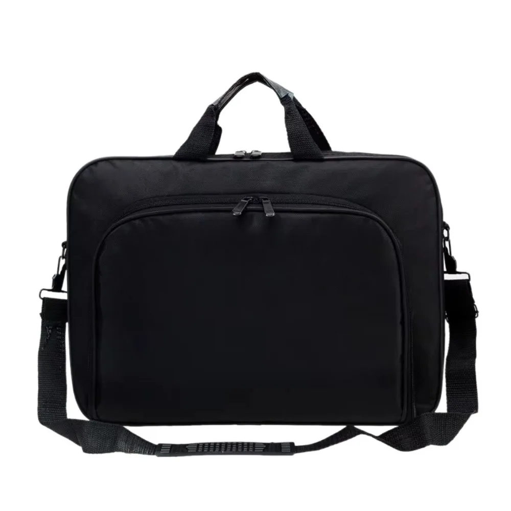 15 Inch 15.6 Inch 17 Inch Laptop Bag Dual Zipper Waterproof Handheld Shoulder Bag Black Universal for Lenovo/Huawei