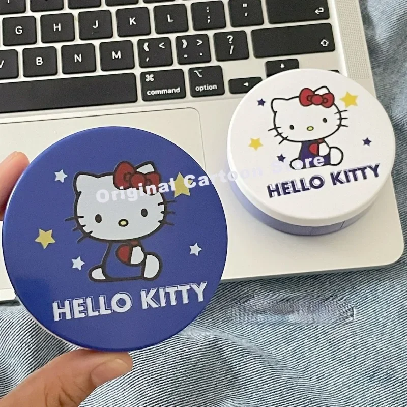 Hello Kitty Sanrio Kuromi Leuke Cartoon Contactlenzen Companion Box Compact Gemakkelijk te gebruiken met Spiegel Contactlens Box Girl Gift