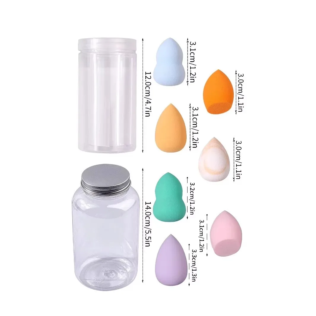 Éponges de maquillage de couleur et de forme aléatoires, outils de mélange sans Latex pour liquide/crème/poudre, paquet de 10/25/50/100
