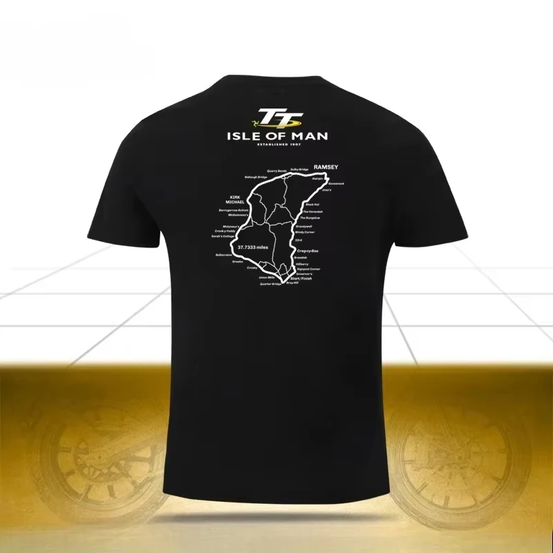 دراجة نارية جزيرة مان Tt الطريق سباق الدراجات النارية ركوب الدراجات النارية ملابس موتو GP عشاق الدراجات النارية الرجال والنساء الصيف قصيرة الأكمام