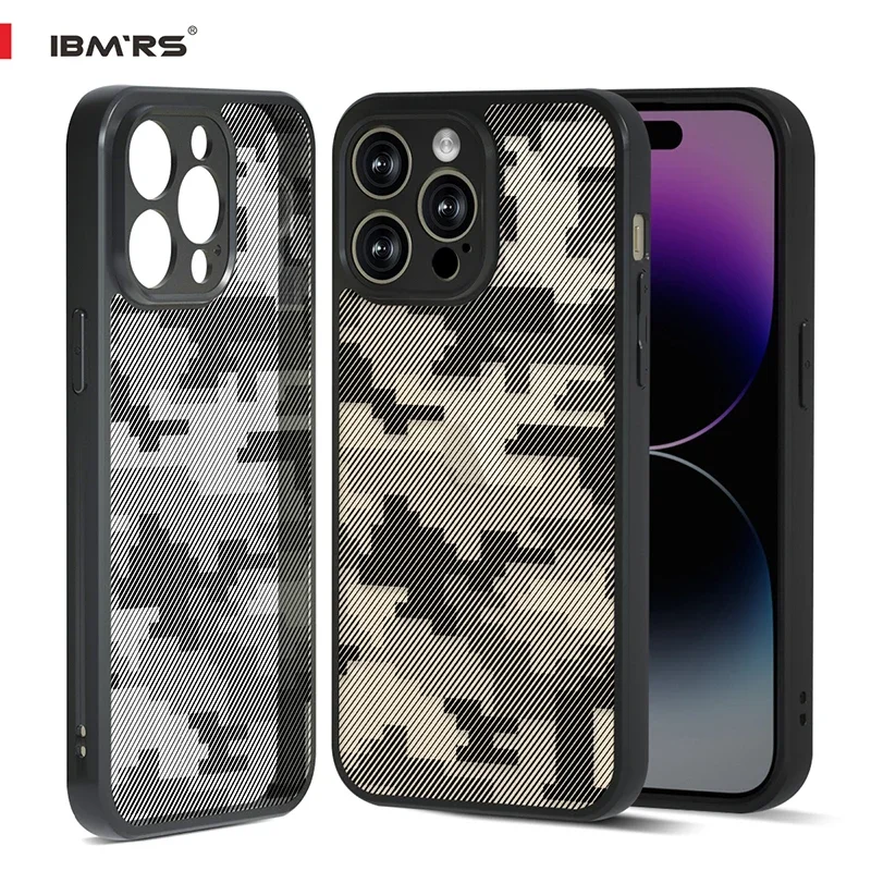 

For iPhone 14 Pro Max Case Camo [Shockproof][Military-Grade] - IBMRS Rugged Protective Cover, Anti-Scratch & Anti-Slip