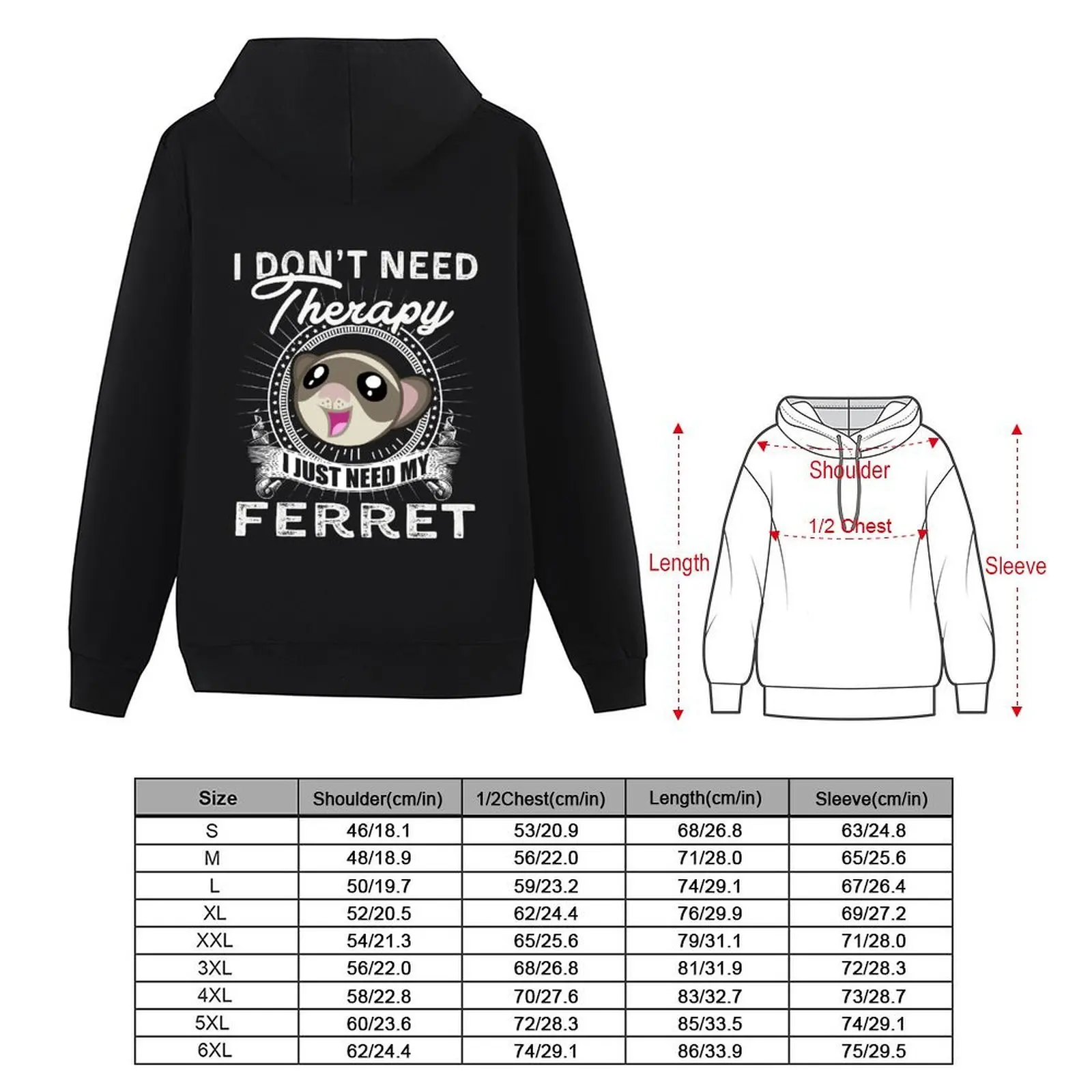 ferret Hoodie blouse anime clothes men's autumn clothes mens designer clothes hoodies and sweatshirts new