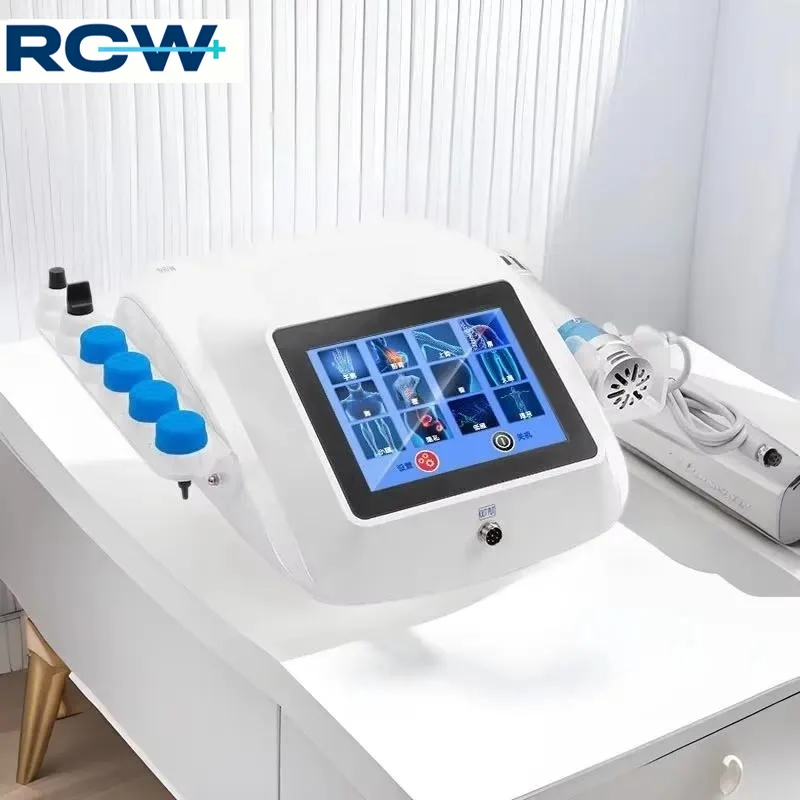 RCW Portable Shockwave Device Multi-functional Electromagnetic Impulse Wave Massager for Salon and Clinic