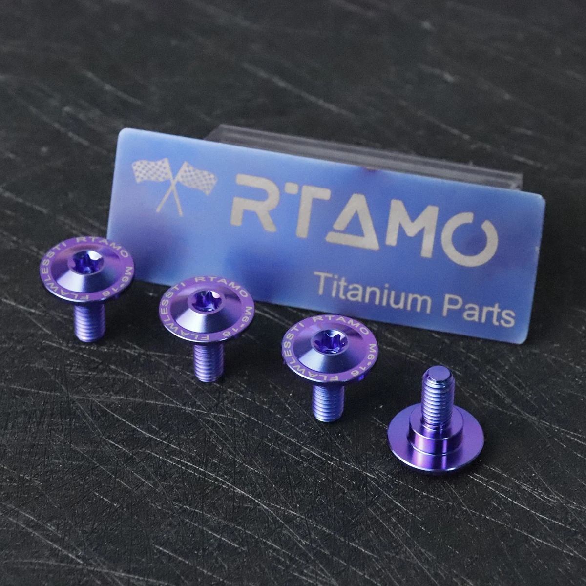 RTAMO Titanium Bolt M6X16X12S (OD=18)  Step Screws for Yamaha  Nmax155 Front Fender
