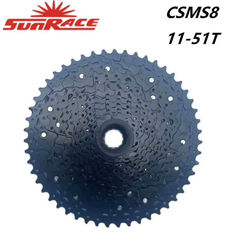 SunRace MS8 Cassette Sprocket 11 Speed Flywheel MTB Bike 11-51T Bicycle parts black