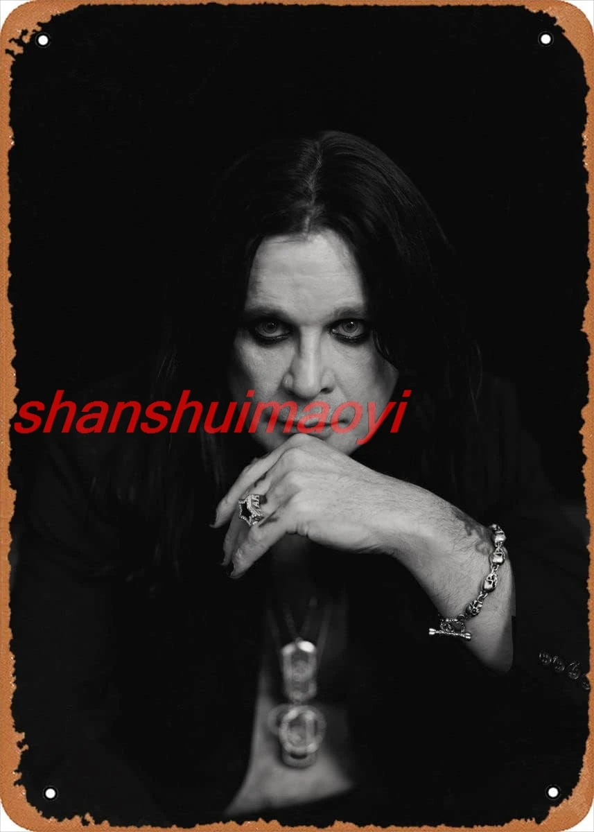 Photos Ozzy Portrait Metal Tin Sign Poster Vintage Art Wall Decor 12 X 8 Inch sign