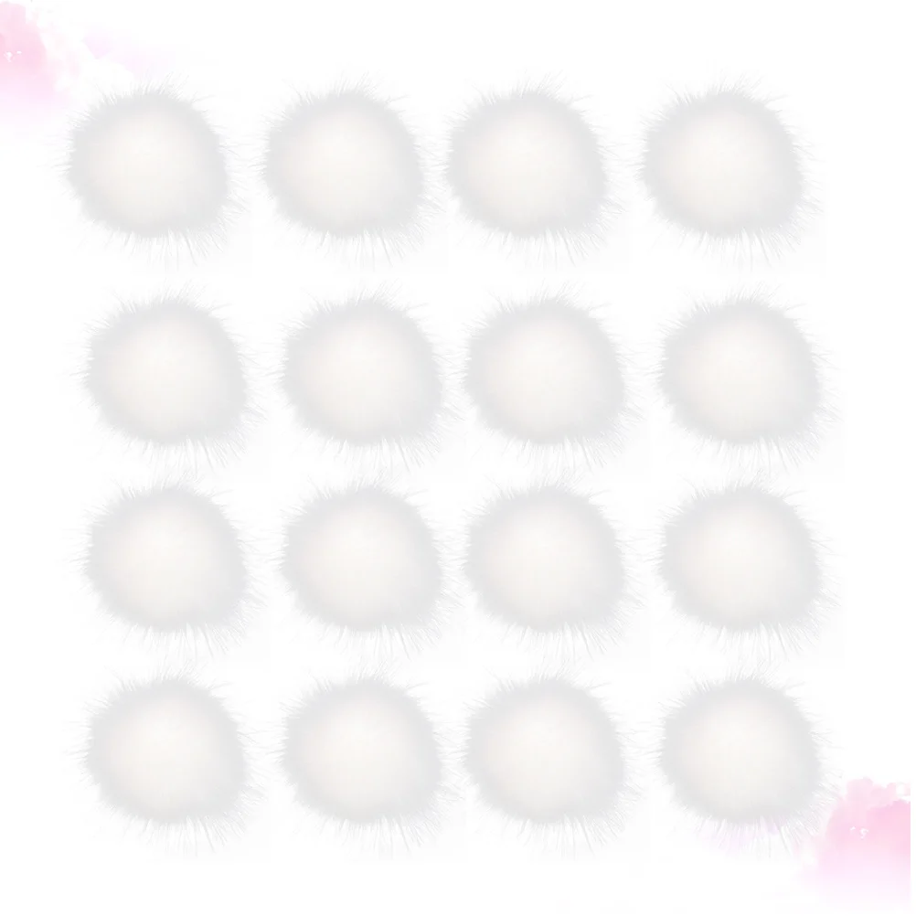 

16 Pcs Sewing Pom Wool Cap Ball Diy Keychain Making Craft Hat Balls for