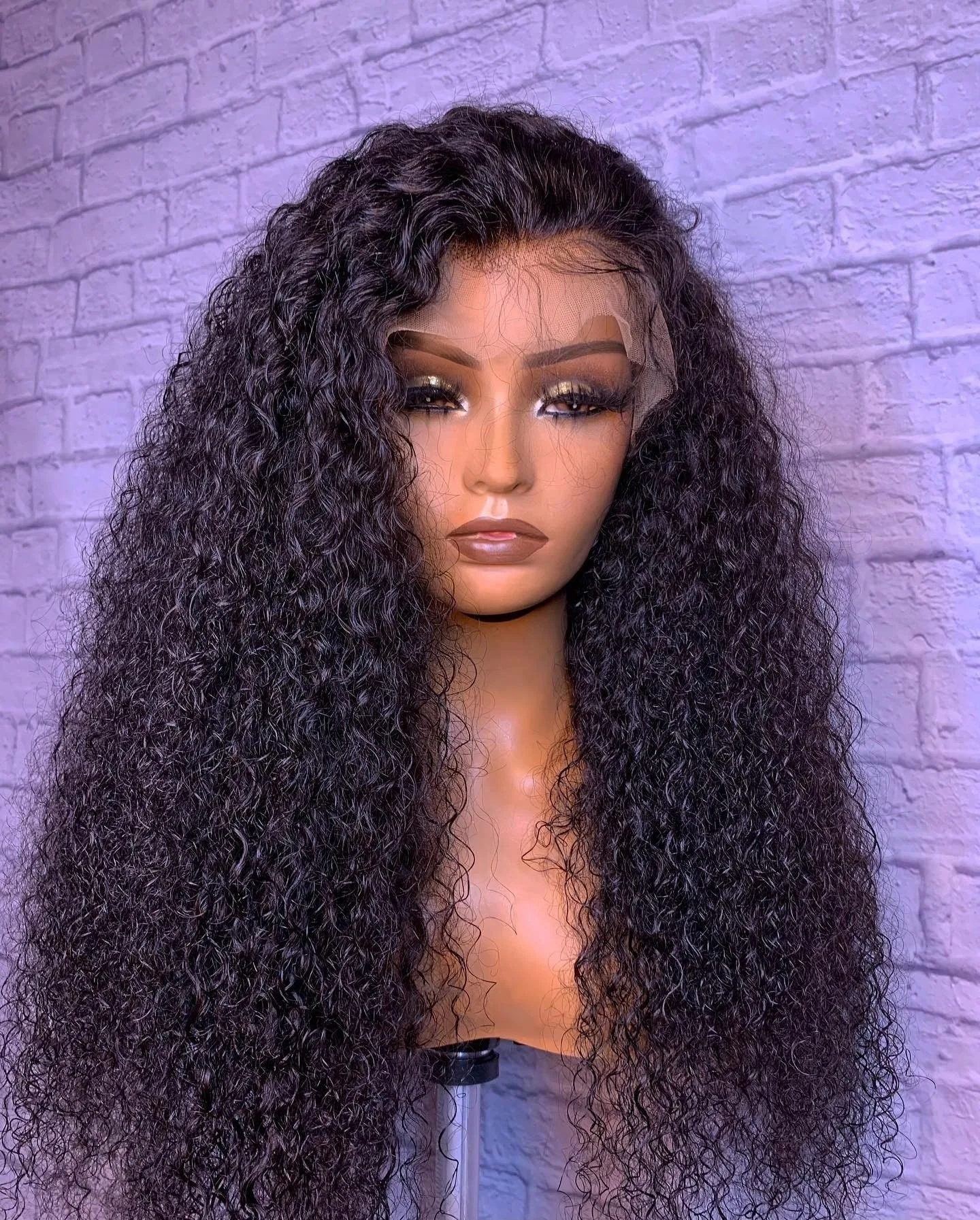 32 34 Inch Lace Front Wigs Human Hair Jerry Curly 200%/250 Density 13x4 HD Full Lace Frontal Wigs Human Hair 12A Pre Plucked Deep Wave Frontal Wig For Women Glueless Wigs Human Hair Natural Hairline