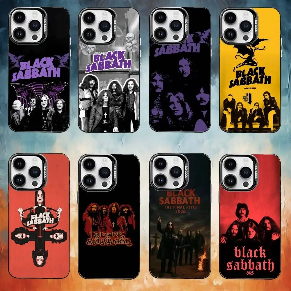 

BLACK S-SABBATH band Phone Case For iPhone 17,16,15,14,13,12,11,Pro,XS,Max,Plus White Candy Matte Shockproof Cover