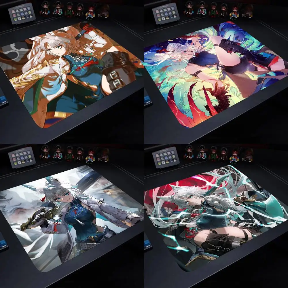 1pc Feixiao Genshin Small Mouse Pad Gaming Laptop Mousepad Gamer Carpet Keyboard Mat Desk Protector
