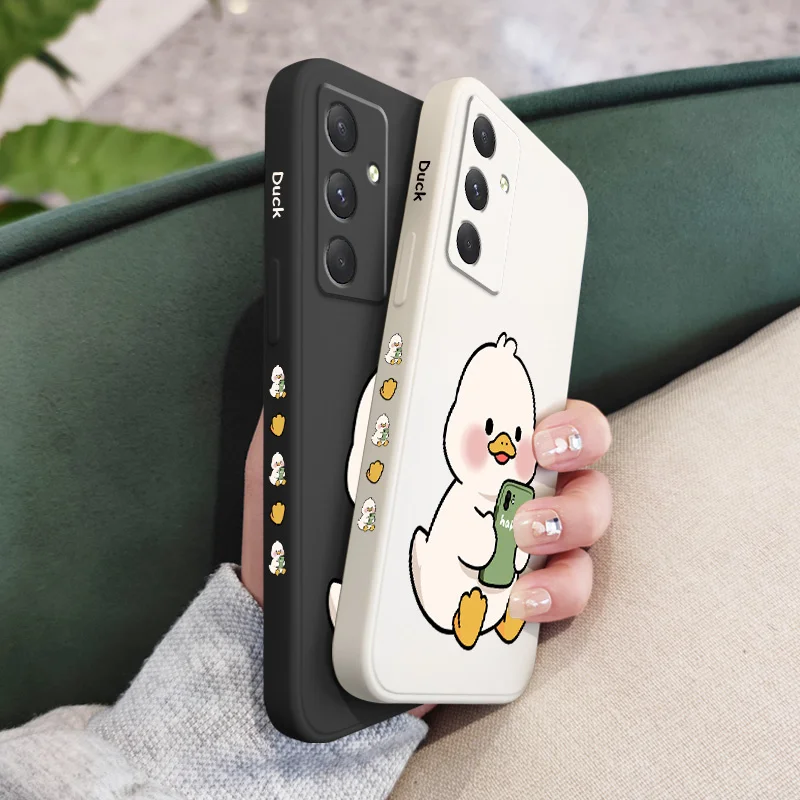 Casing Ponsel Bebek Lucu Untuk Samsung Galaxy A56 A36 A26 A16 A06 A17 A07 A55 A35 A25 A15 A05 A54 A34 A24 A14 A04 4G 5G