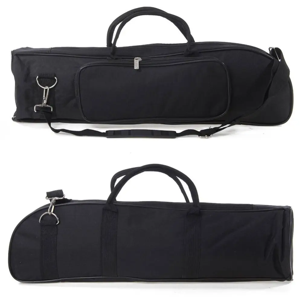 with Zippers Trumpet Gig Bag Padded Interior Shoulder Strap Trumpet Instrument Bag Heavy Duty Waterproof Trumpet Travel Case
