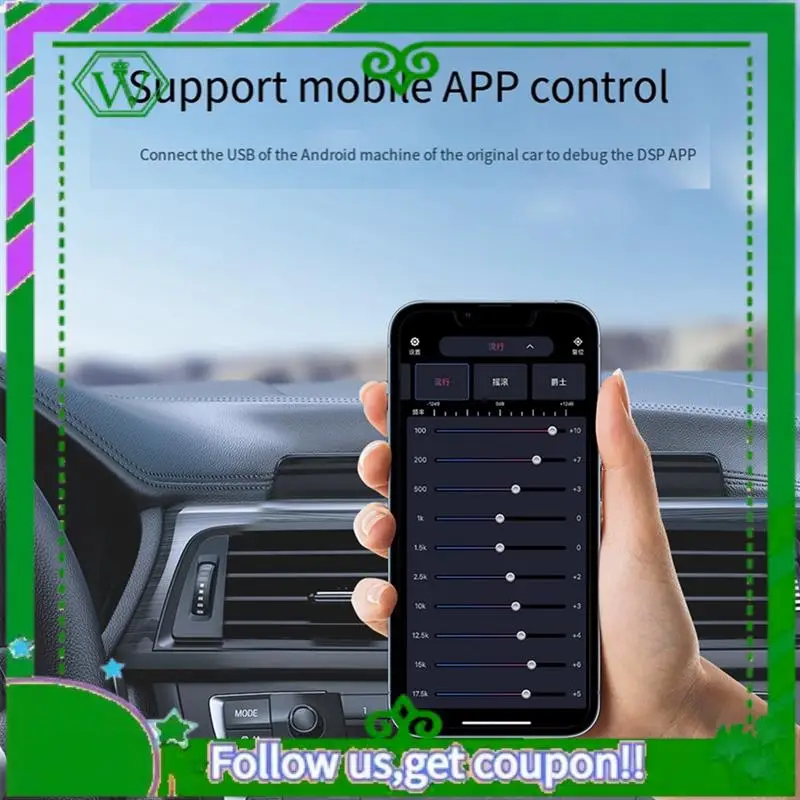 AC34-For Car Radio Amplify Automotive Sound Modules DSP Car Audio Processor Electronics Automobiles Parts