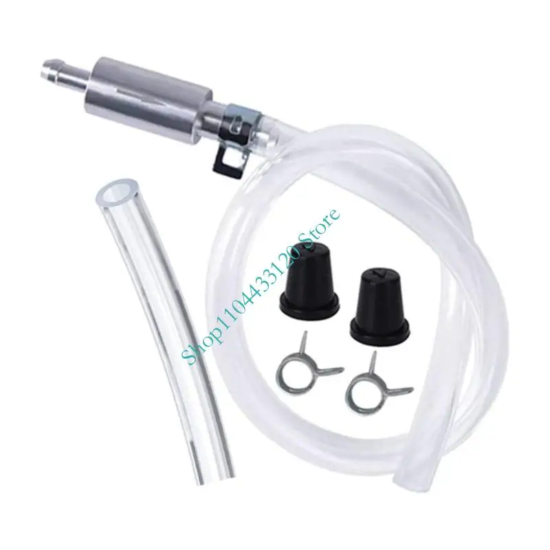 

0XXD Brake Bleeder Hose Motorcycle Bleeder with Check Valves, Leak & Corrosion Resistant for Hydraulic Brake & Clutch