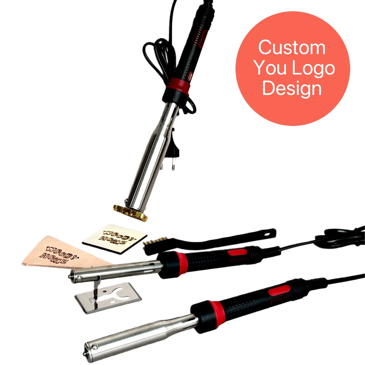 

Custom Leather Wood Branding Iron Electric Solder Iron Personalized Logo Heater Leather Cake Coconut Hot Stamping 80W/150W/300W