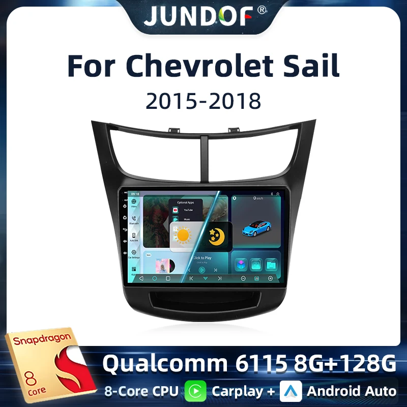 

For Chevrolet Sail aveo 2015 2016 2017 2018 2019 2020 2022 carplay Android 15 DSP 2 din 4G NET Car Radio Multimedia Video Player