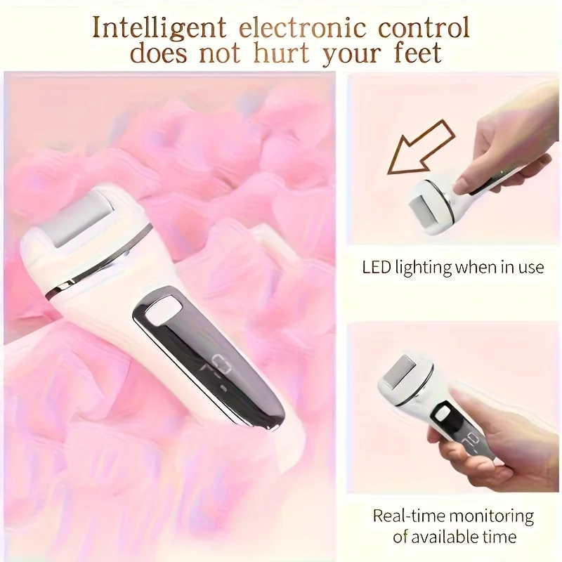 أداة باديكير القدم الإلكترونية القابلة لإعادة الشحن عبر USB، مزيل القدم الكهربائي المحمول، هدية مثالية للصديقات والأمهات #6