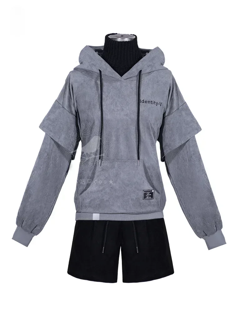 

COSSUN [Stock] Hoodie Daily Uniforms Luca Balsa Prisoner Cosplay Costume Game Identity V Esports Wig Men Halloween Party Cos Sui