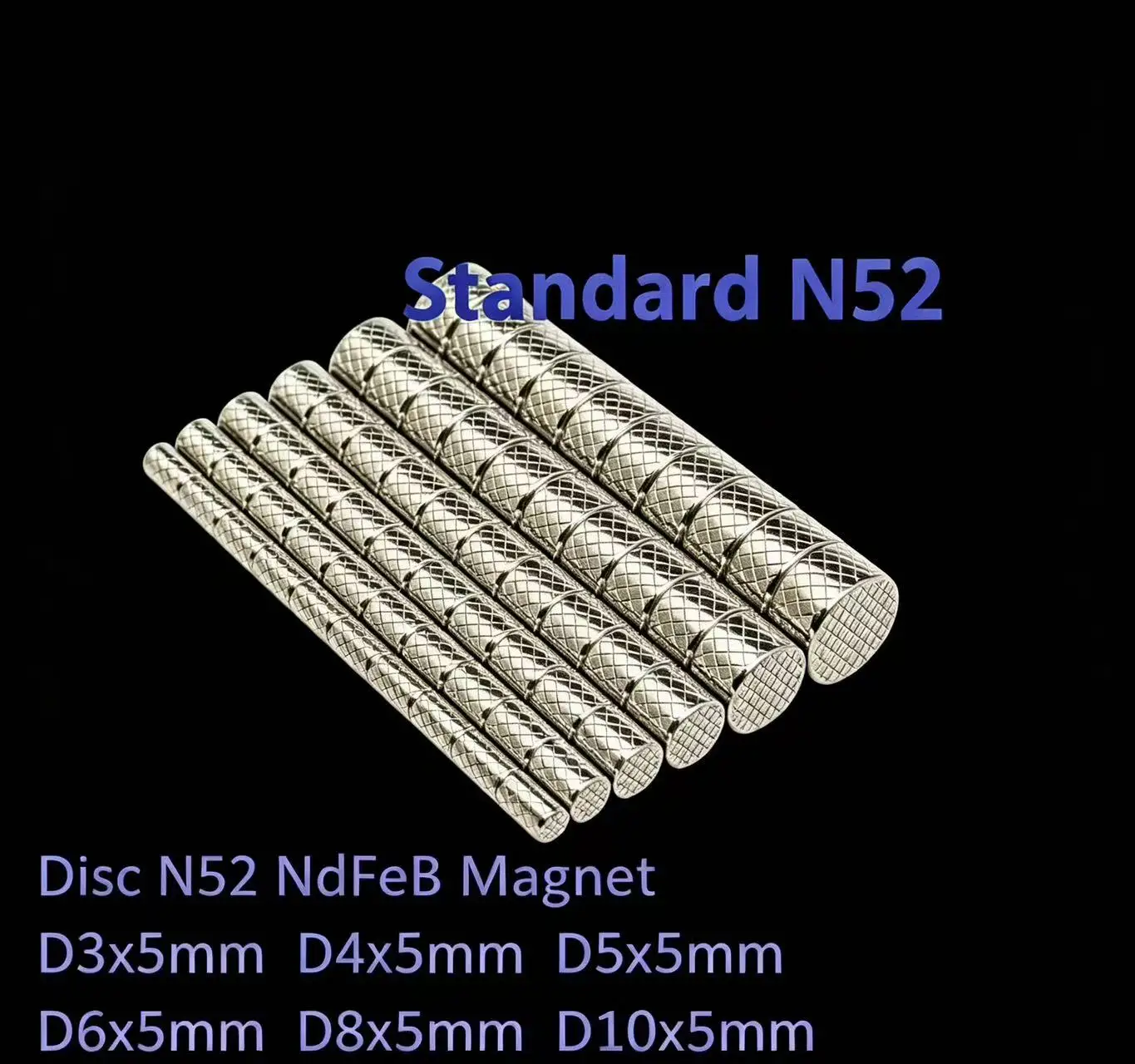 10 50PCS/LOT Disc Standard N52 NdFeB Magnet 3*5 4*5 5*5 6*5 8*5 10*5 Strong Permanent Neodymium Magnets 3x5 4x5 5x5 6x5 8x5 10x5