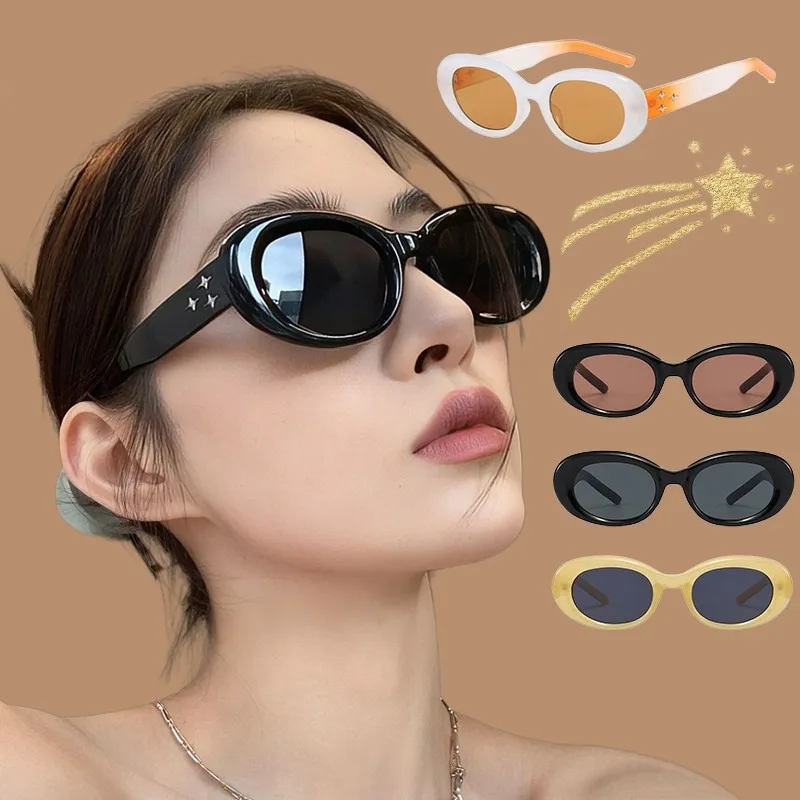 Vintage Runde Sonnenbrille Frauen Luxus Marke Designer Sonnenbrille Frauen Hohe Qualität Oval Gläser
