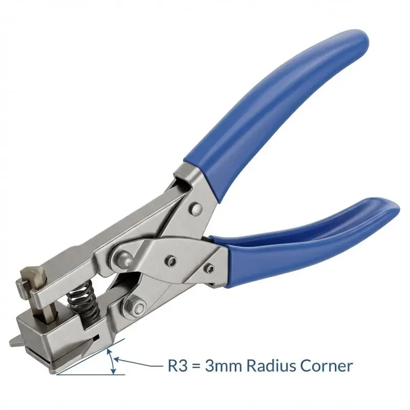 ABKJ-Hole Punch Pliers, Corner Rounder Cutter R3 (3Mm Radius)