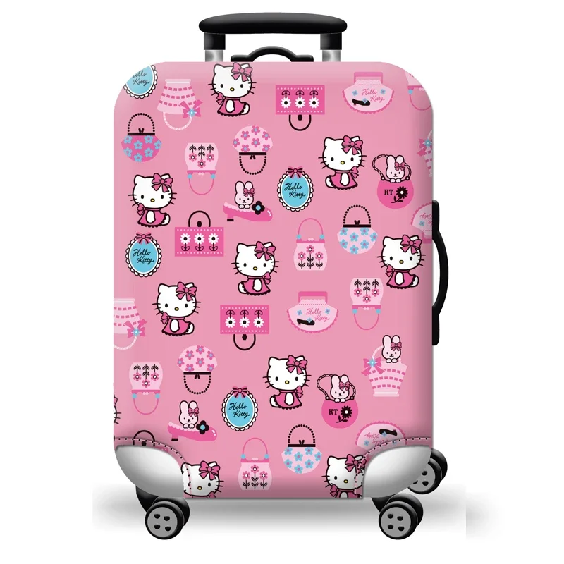 Sanrio Hello Kitty Cute Travel Luggage Protective Cover Cartoon Scratch Proof Suitcase Cover For 18-32 Inch Elastic Trolley Case