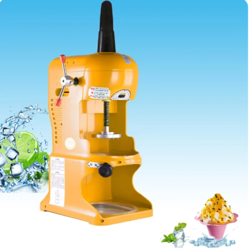 Máquina elétrica de fazer flocos de neve, triturador de gelo, barbeador de gelo, cone de neve, bloco de gelo, 220v