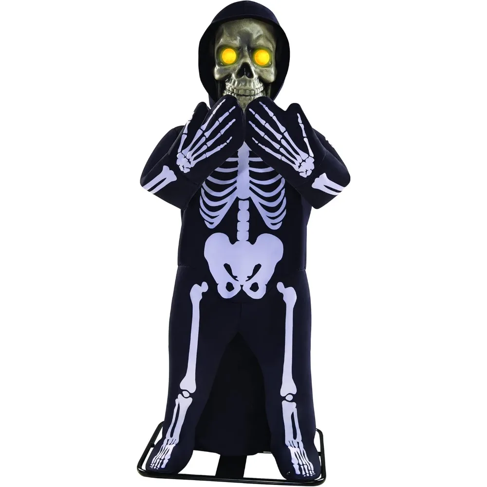 

Halloween Lil’ Skelly Bones Animatronic Halloween Horror Décor | 3.3 Feet | IR Sensor Activated | Moving Prop Decor Home