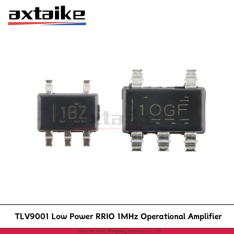 10PCS TLV9001IDBVR 1OGF SOT23-5 TLV9001IDCKR 1BZ SC70-5 Low Power RRIO 1MHz Operational Amplifier for Cost-Sensitive Systems IC