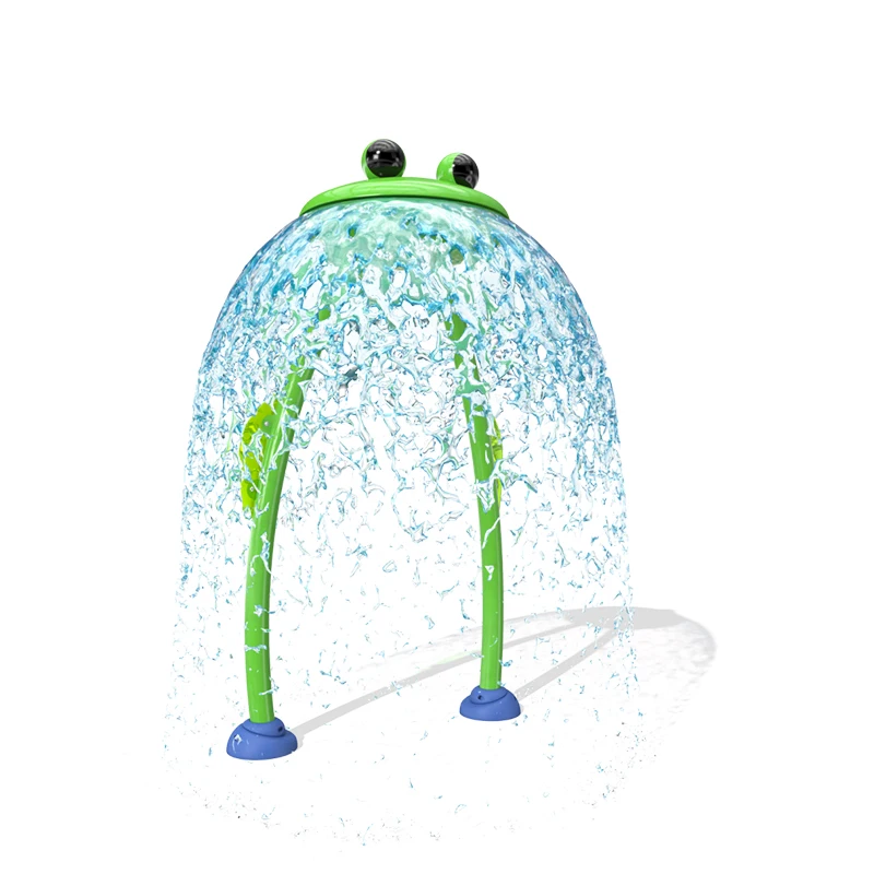 ia-Outdoor Swimming Pool Water Play Feature Frog Spray Water Play Pool Water Park.#