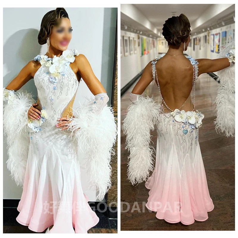 Waltz Ballroom Dance Dress Women Competition  Dance Gown Ballroom Dancing Costume standard dance dress women competition 2024