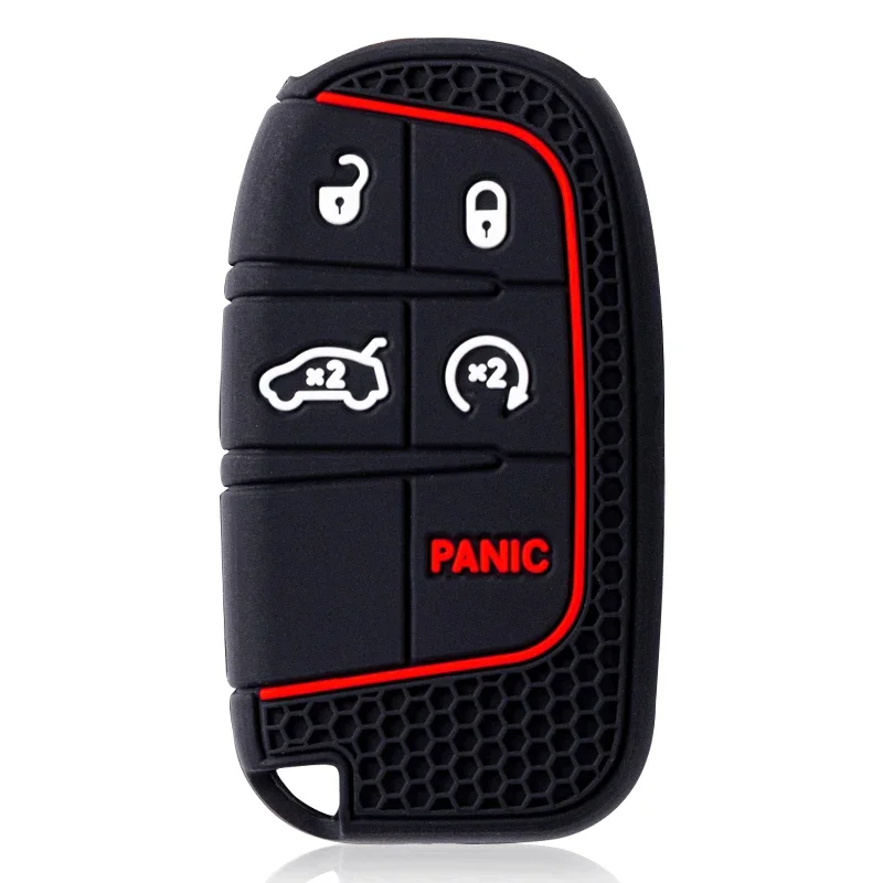 Silicone Car Smart Key Case Cover For Jeep Renegade Wrangler Patriot Grand Cherokee WK2 KL Compass Liberty FIAT Accessory view 5