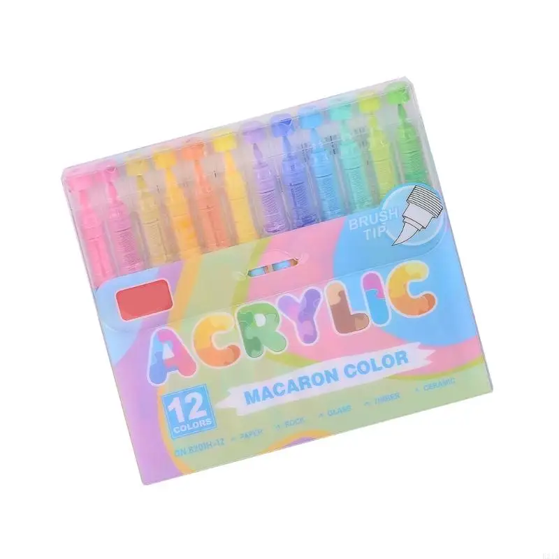 

12Pcs Liquid Acrylic Paint Marker for Drawing Scrapbooking Card Making Journaling