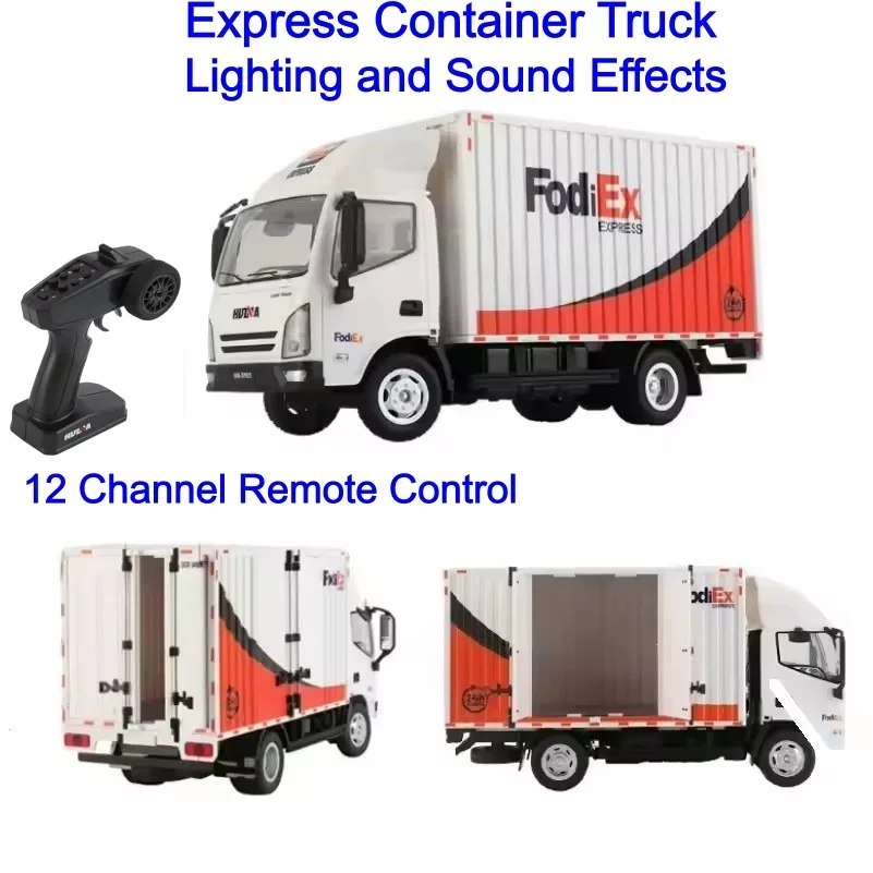 RC Truck Express Model 1:18 Twelve-Channel Semi Remote Control Car Children Toy Rc Car Boy Birthday Gift Engineering Vehicle Toy