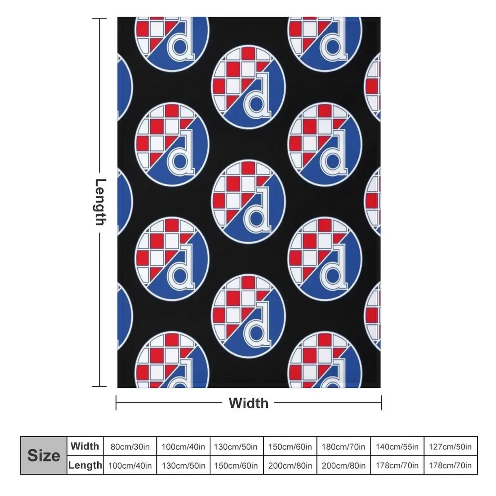 Dinamo Zagreb Throw Blanket blankets and throws Shaggy Luxury Brand Flannel Fabric anime Blankets For Baby Blankets