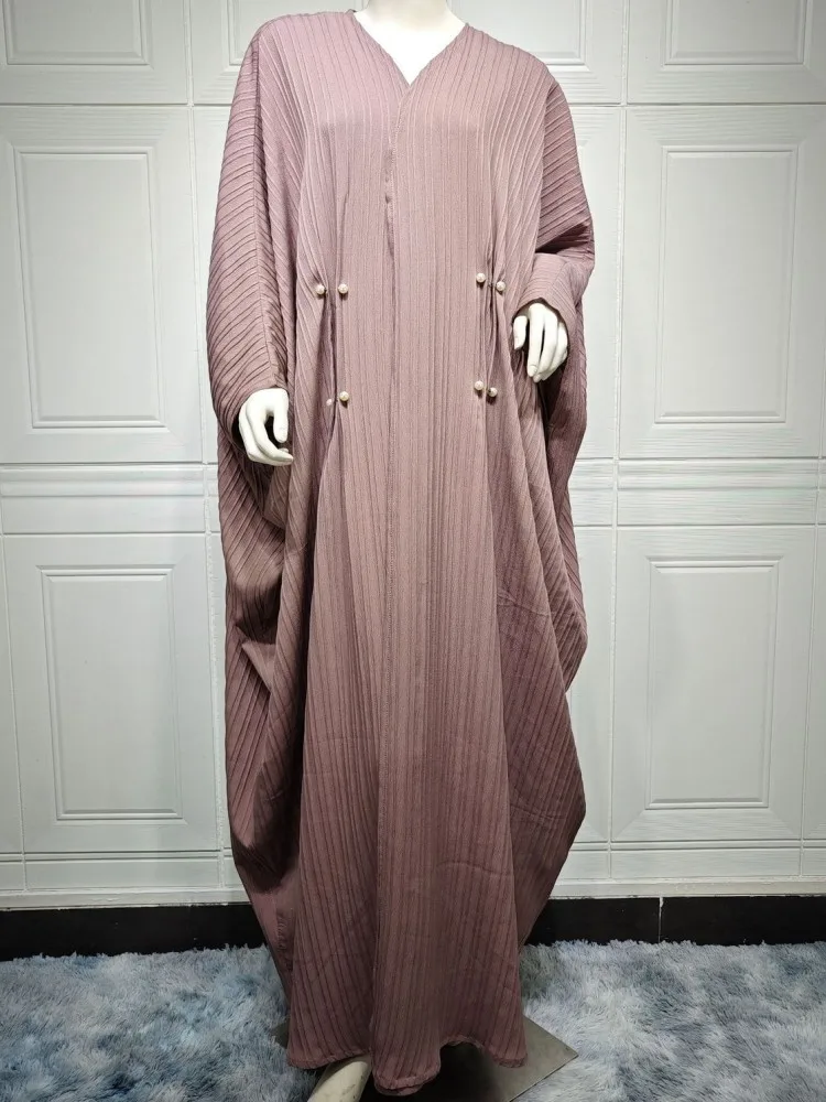 One Piece Open Abaya Dubai turchia caftano Cardigan musulmano Abaya abiti per le donne Casual Robe Kimono Femme caftano Islam abbigliamento