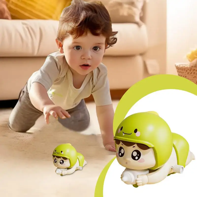 

Kids Wind Up Toys Moving Toy Toddler Activities Educational Toys Walking Toys Crawling Doll Cartoon Interactive Toy Preschool